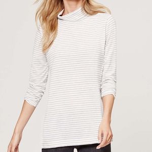 Loft NWT Striped Knit Turtleneck Tunic - XXSP
